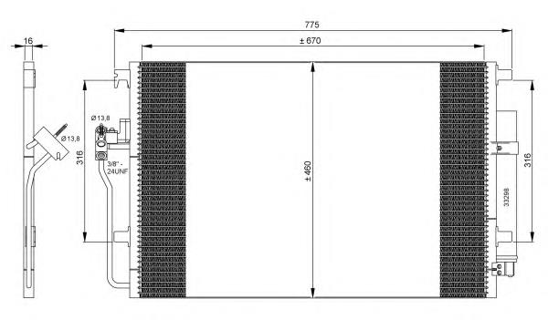 Comprar 35849 NRF Condensador de aire acondicionado
