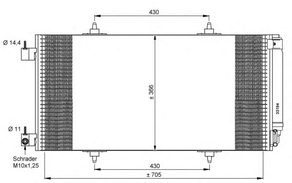 35786 NRF condensador aire acondicionado