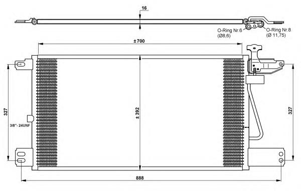 Comprar 35790 NRF Condensador de aire acondicionado