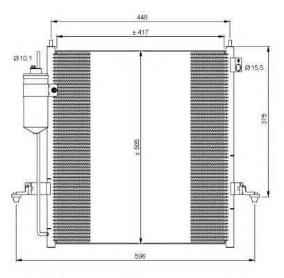 35871 NRF condensador aire acondicionado