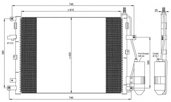 Aire acondicionado capacitor NRF 35876 precio, desde 109,26 EUR