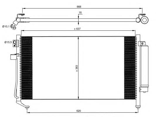 35869 NRF condensador aire acondicionado