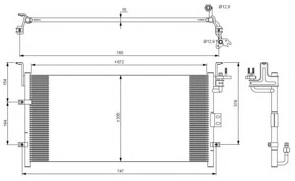 35689 NRF condensador aire acondicionado