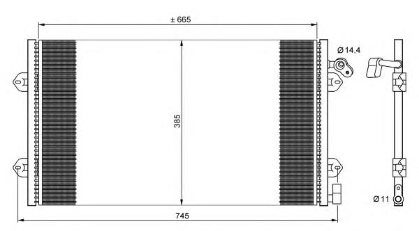 35713 NRF condensador aire acondicionado