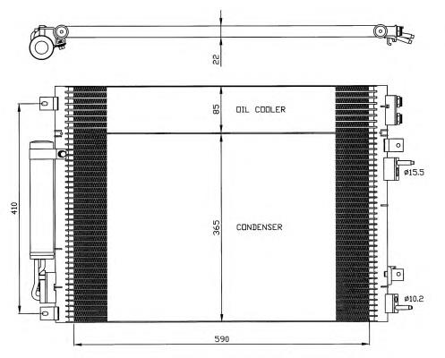 35626 NRF condensador aire acondicionado