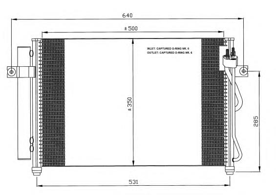 Condensador aire acondicionado 35630 NRF