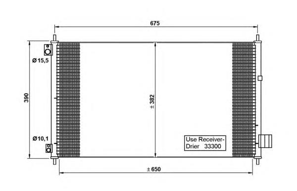 Condensador aire acondicionado 35780 NRF