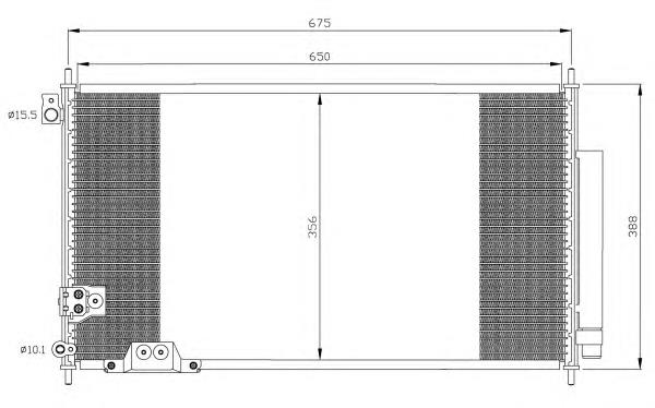 Condensador aire acondicionado 35740 NRF