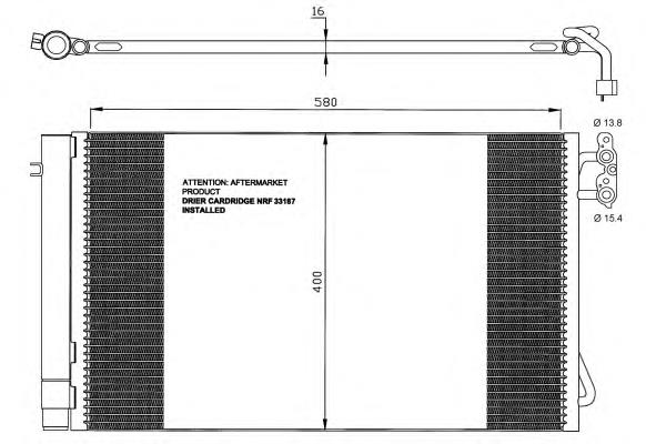 35743 NRF Radiador de aire acondicionado