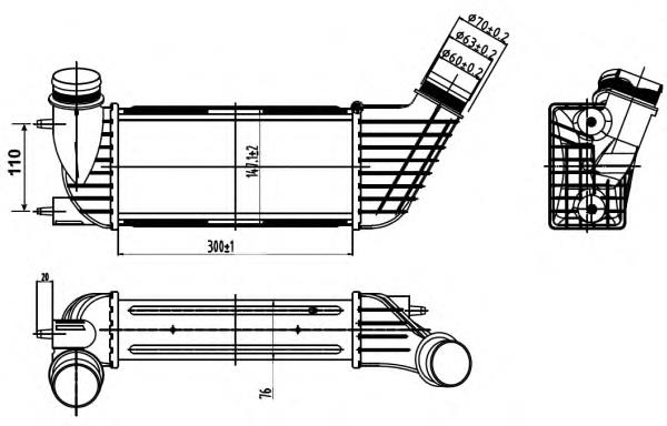30189 NRF Radiador de intercooler