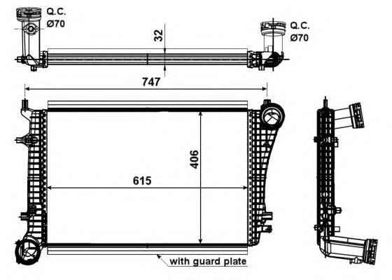Intercooler 30199 NRF