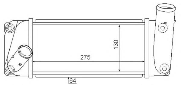 Intercooler 53004668 VAN Wezel