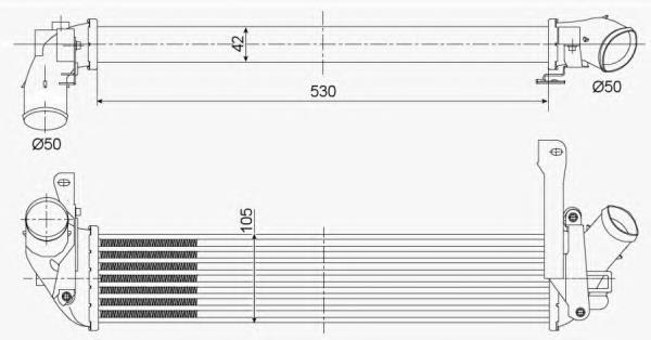 Intercooler 30353 NRF