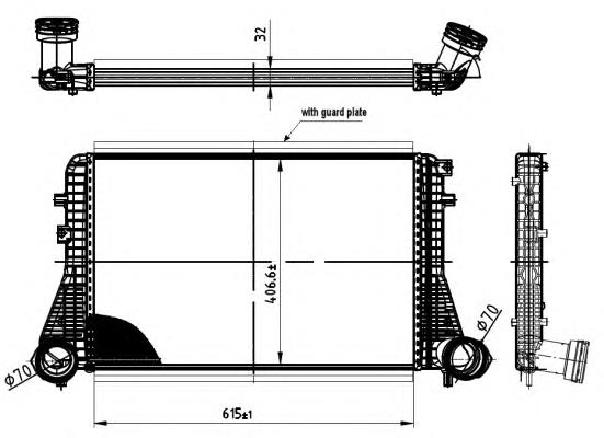 Intercooler 30454 NRF