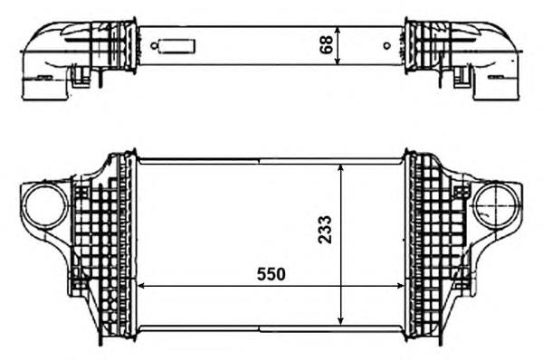 30464 NRF Radiador de intercooler