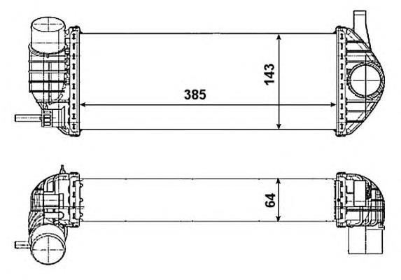 30467 NRF radiador de aire de admisión