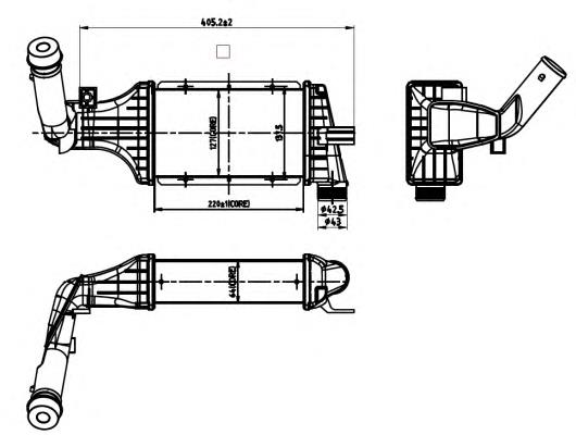 30428 NRF Radiador de intercooler