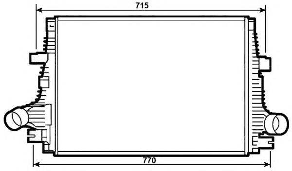 30284 NRF radiador de aire de admisión