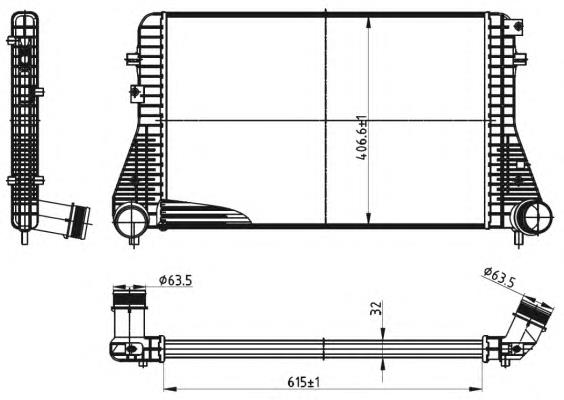 Intercooler 30316 NRF