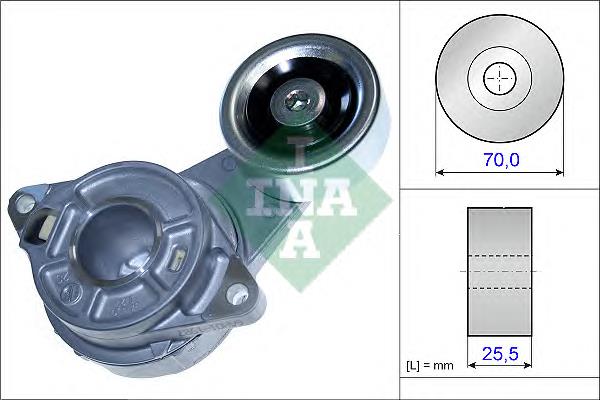 Tensor de correa, correa poli V 31170RB0J01 Honda