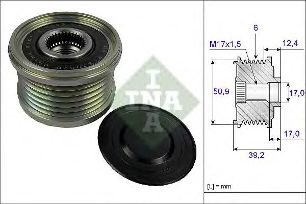 Comprar 535024710 INA Rueda libre del alternador