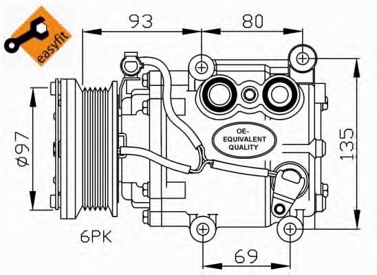 Compresor de ac NRF 32247