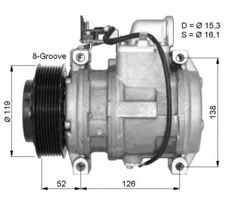 Compresor de aire acondicionado 32372 NRF