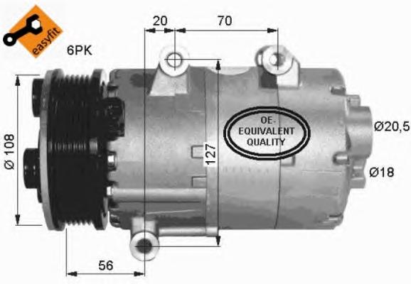 Compresor de aire acondicionado 32403 NRF