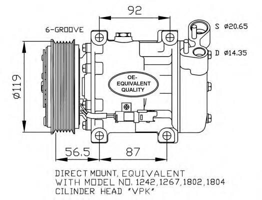 Compresor de ac NRF 32270