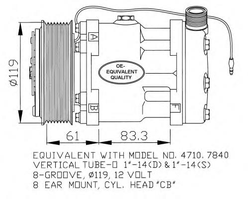Compresor de aire acondicionado 32132 NRF