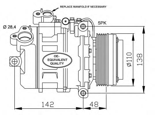 Compresor ac NRF 32123 precio, desde 244,78 EUR