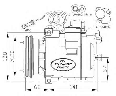 Compresor de ac NRF 32104
