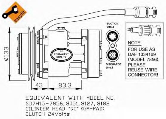 32114 NRF Compresor climatizador