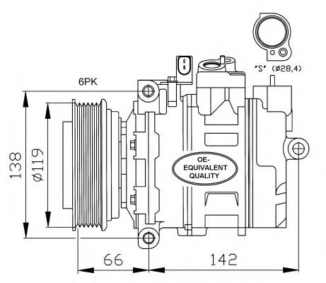 32111 NRF Compresor climatizador