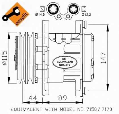 Comprar 20A7170A Eaclima Compresor de aire acondicionado coche