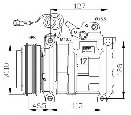 Compresor de ac NRF 32552