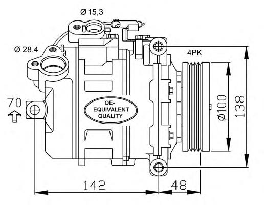 Compresor ac NRF 32433 precio, desde 302,43 EUR