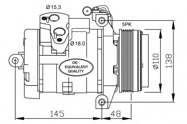 32432 NRF Compresor climatizador