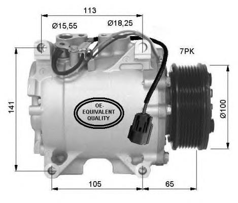 32448 NRF Compresor climatizador