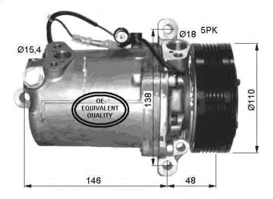 32414 NRF compresor de aire acondicionado