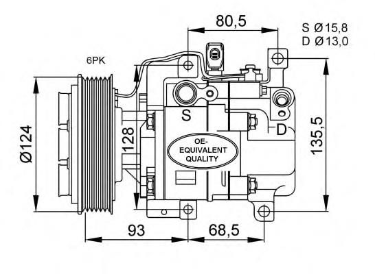 Compresor de ac NRF 32408