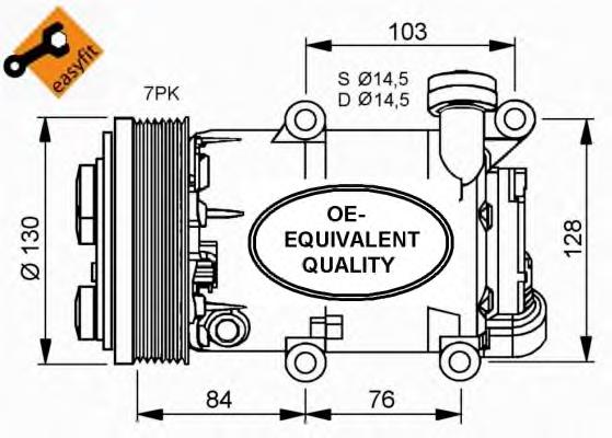 Compresor de ac NRF 32410