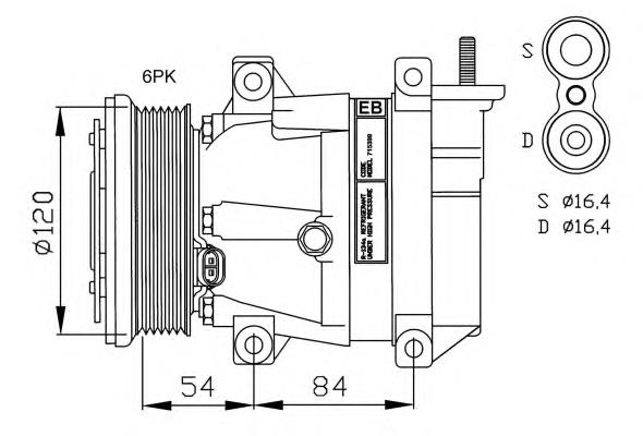 Compresor de ac NRF 32484