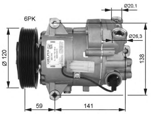 Compresor de aire acondicionado RECSAC770511 Recoficial