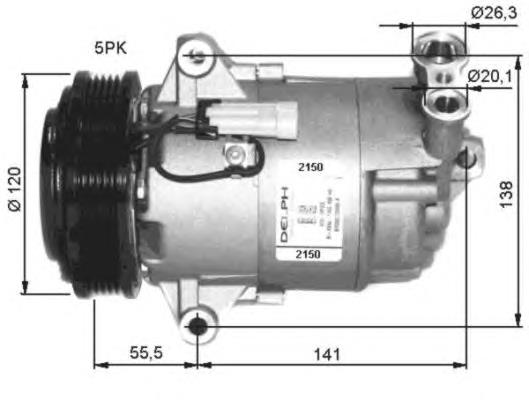 Compresor de aire acondicionado 32486 NRF