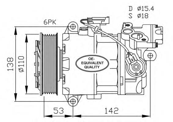 Compresor de ac NRF 32463