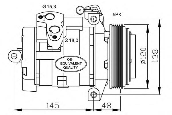Compresor de ac NRF 32470