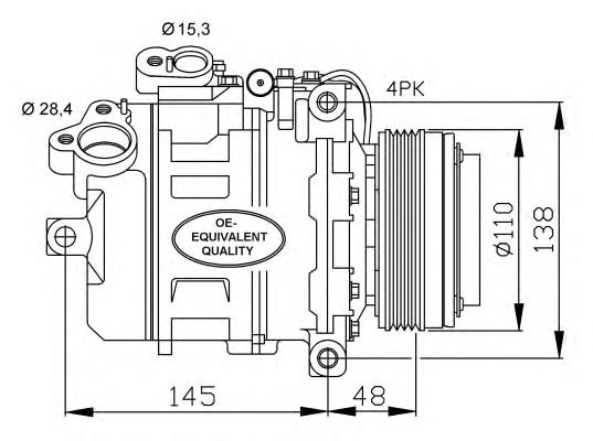 32465 NRF Compresor climatizador