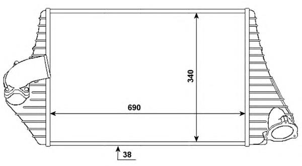 30783 NRF radiador de aire de admisión