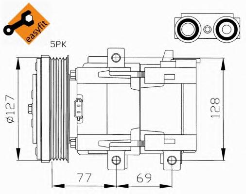 32061 NRF compresor de aire acondicionado